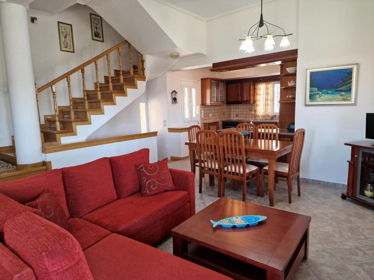 Villa Liana : Luxury Villa With Fantastic Sea View, Near Airport Pórto Ráfti 外观 照片