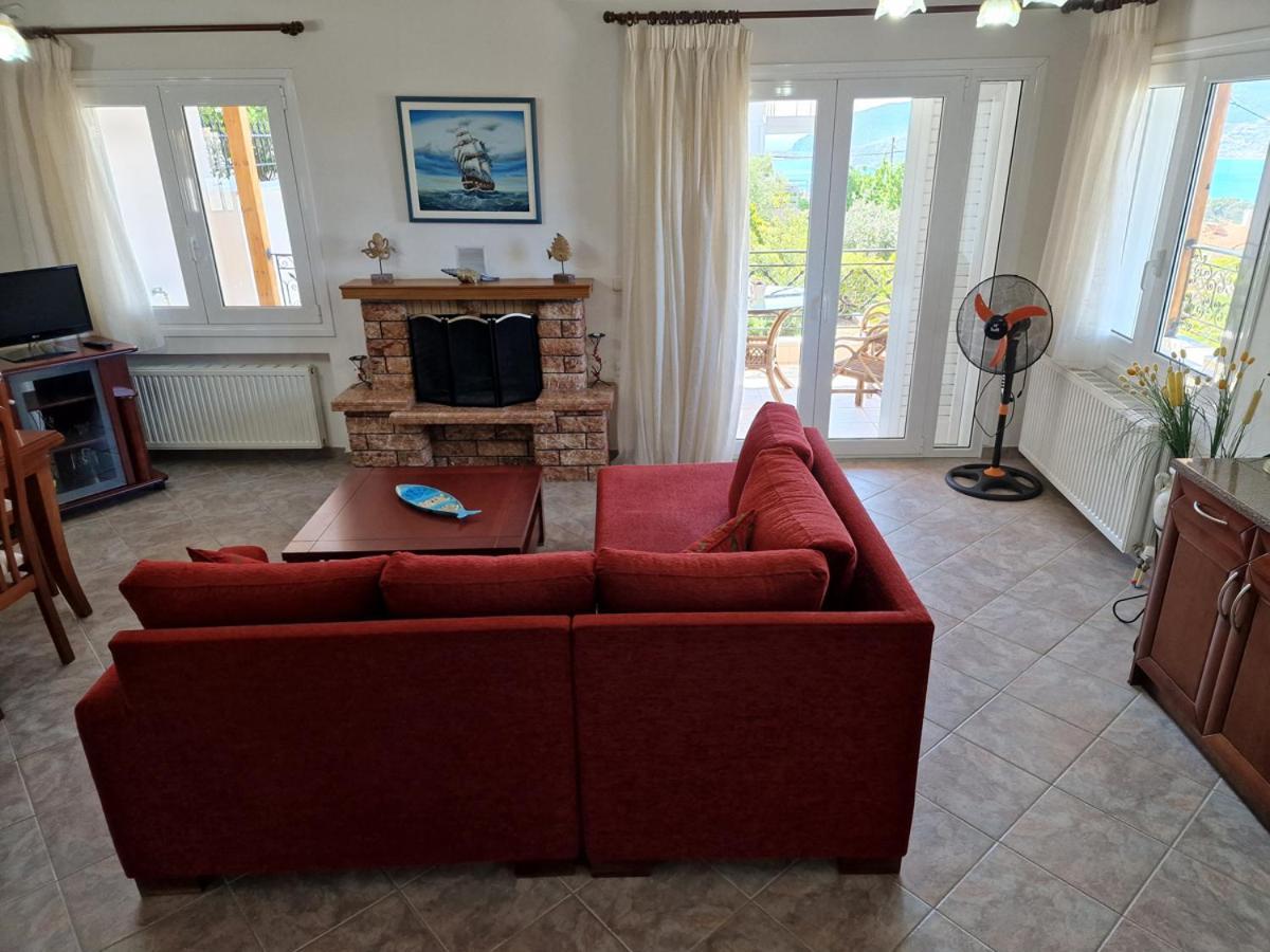 Villa Liana : Luxury Villa With Fantastic Sea View, Near Airport Pórto Ráfti 外观 照片
