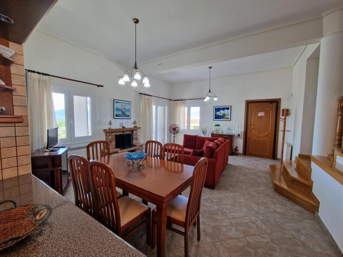 Villa Liana : Luxury Villa With Fantastic Sea View, Near Airport Pórto Ráfti 外观 照片