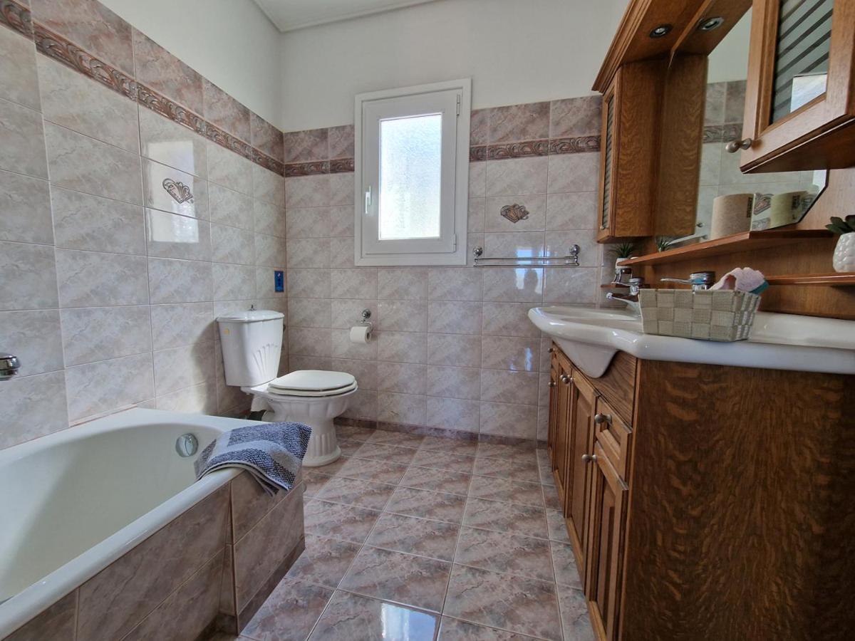Villa Liana : Luxury Villa With Fantastic Sea View, Near Airport Pórto Ráfti 外观 照片