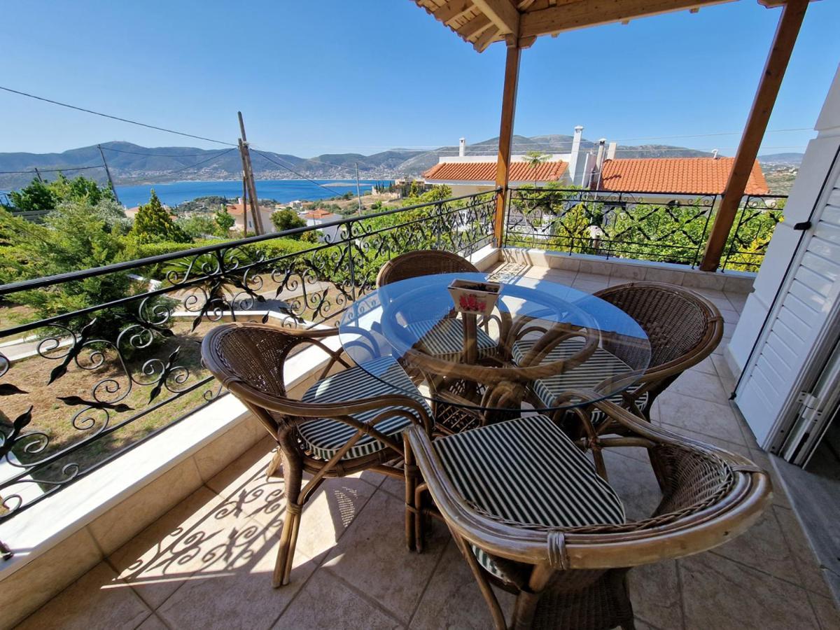 Villa Liana : Luxury Villa With Fantastic Sea View, Near Airport Pórto Ráfti 外观 照片