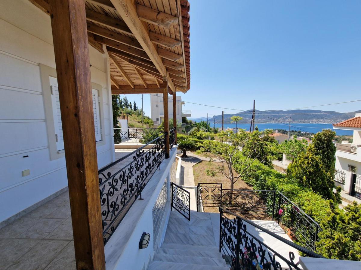 Villa Liana : Luxury Villa With Fantastic Sea View, Near Airport Pórto Ráfti 外观 照片