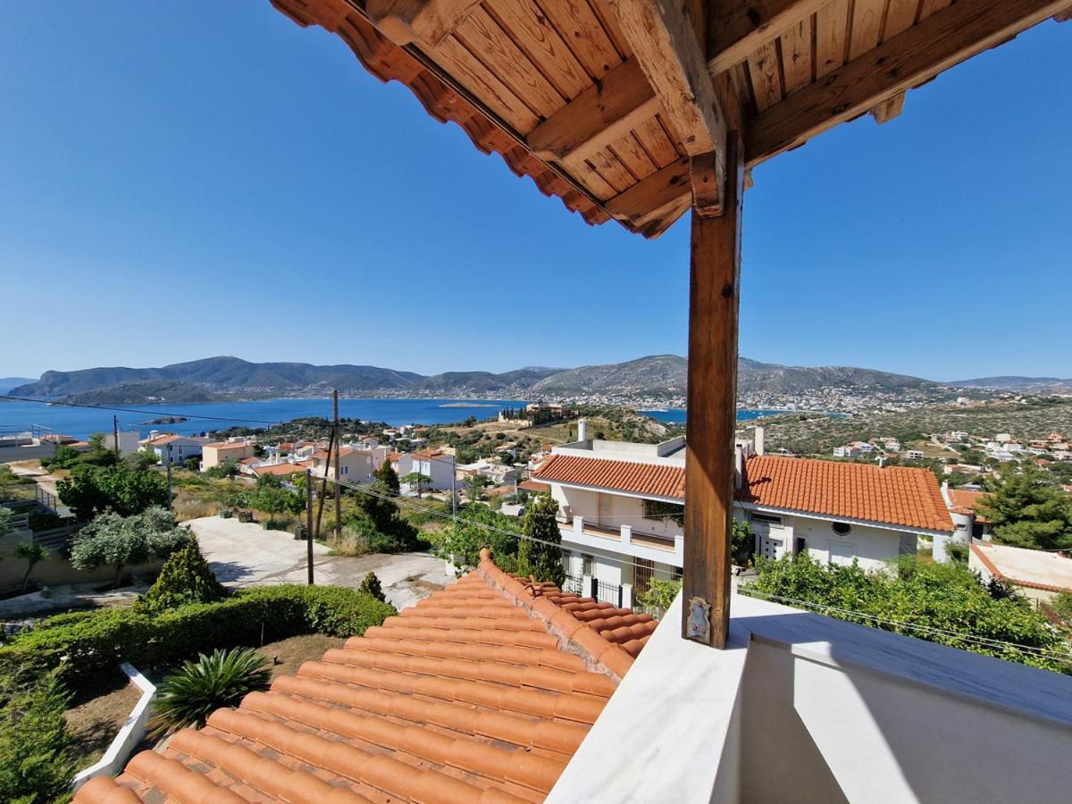 Villa Liana : Luxury Villa With Fantastic Sea View, Near Airport Pórto Ráfti 外观 照片