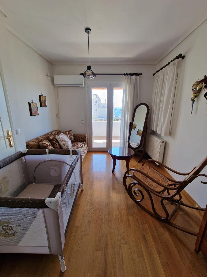Villa Liana : Luxury Villa With Fantastic Sea View, Near Airport Pórto Ráfti 外观 照片